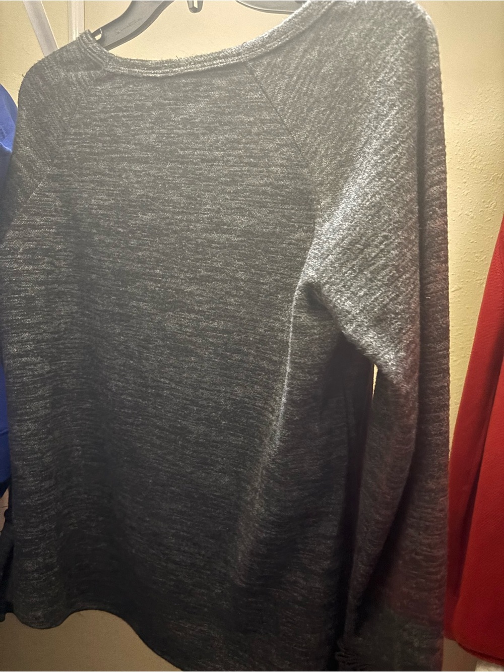 Hannah Women's Dark Charcoal V-Neck Sweater